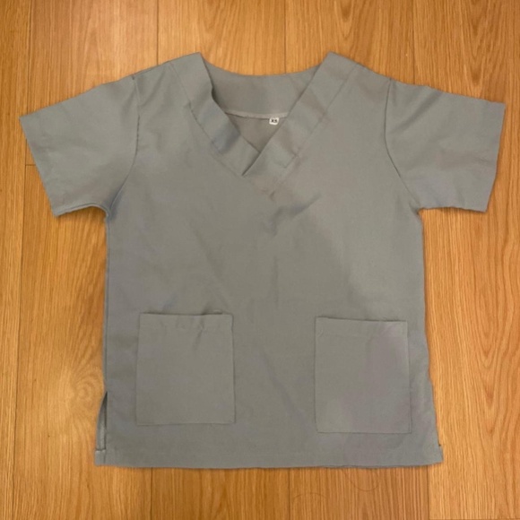 Unbranded Scrub Grey Top - Picture 1 of 4